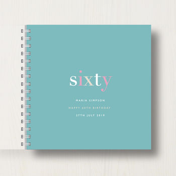 Personalised 60th Birthday Memory Book, 10 of 12