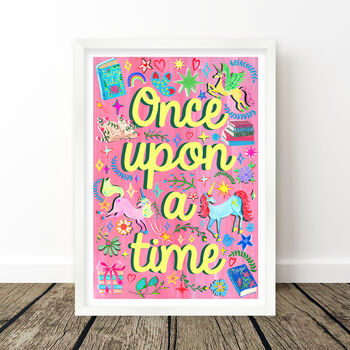 Pink Story Book Print Set, 9 of 12