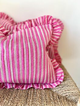 Quilted Indian Block Print Cushion, 2 of 4