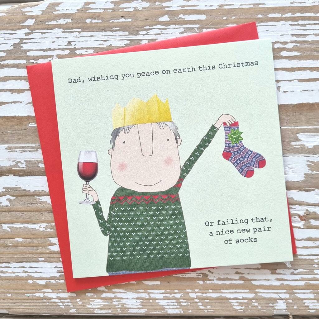 'Dad…New Pair Of Socks' Christmas Card