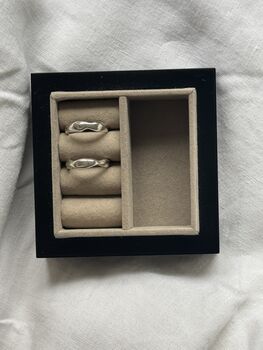 Recycled Silver Molten Band, 2 of 3