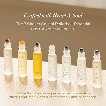 Chakra Crystal Rollerball Essential Oil Gift Set, 2 of 8