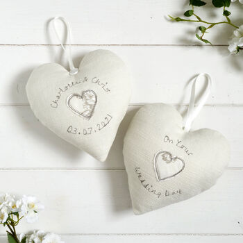 Personalised Pearl 30th Wedding Anniversary Heart Gift, 10 of 11