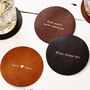 3rd Anniversary Surname Coasters For Couples, thumbnail 4 of 4