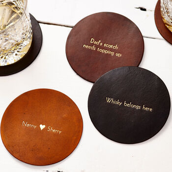 3rd Anniversary Surname Coasters For Couples, 4 of 4