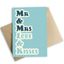 Mr And Mrs, Wedding, Wrapping Paper X Two Sheets, thumbnail 2 of 2
