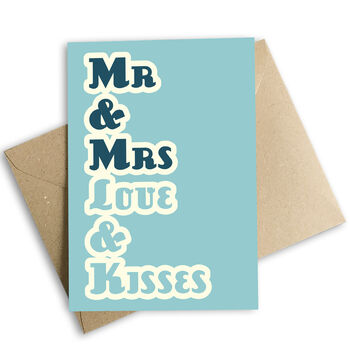 Mr And Mrs, Wedding, Wrapping Paper X Two Sheets, 2 of 2