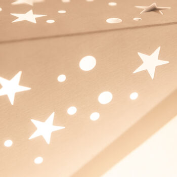 Paper Star Lantern Five Tipped In White, 2 of 4
