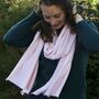 Personalised Autumn Pumpkin Cashmere Wool Scarf Gift, thumbnail 3 of 10