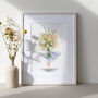 Wildflowers Flower Person Illustrated Print, thumbnail 1 of 2