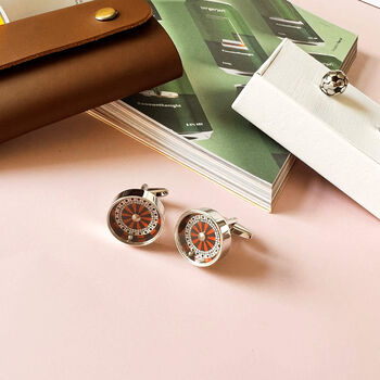 Lucky Spin Roulette Table Cufflinks In A Gift Box, 6 of 11