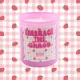 Vanilla Sun Embrace The Chaos Pink Strawberry Candle, thumbnail 1 of 2