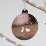 Personalised Our First Christmas Rabbit Ornament, thumbnail 2 of 3