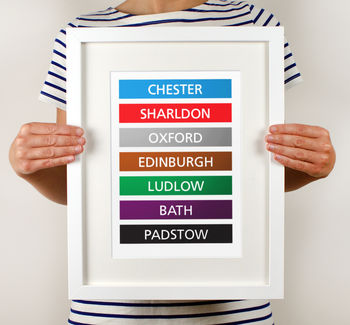 Personalised 'My Favourite Places' Print, 2 of 5