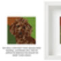 Personalised Pet Portrait Framed Knitted Art, thumbnail 3 of 10