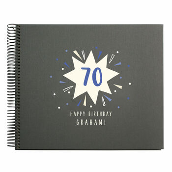 Personalised 70th Birthday Spiral Bound Book, 5 of 10