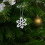 Porcelain Snowflake Christmas Decoration, thumbnail 5 of 12