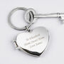 Personalised Heart Photoframe Keyring, thumbnail 4 of 6