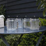 Patterned Glass Solar Jar, thumbnail 2 of 3
