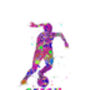 Personalised Girls Football Print, thumbnail 3 of 5