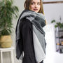 Personalised Colour Block Blanket Scarf, thumbnail 2 of 6