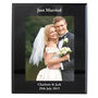 Personalised Black Glass Photo Frame 5x7, thumbnail 5 of 10