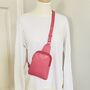 Mini Double Crossbody Bag ~ Pink, thumbnail 2 of 8