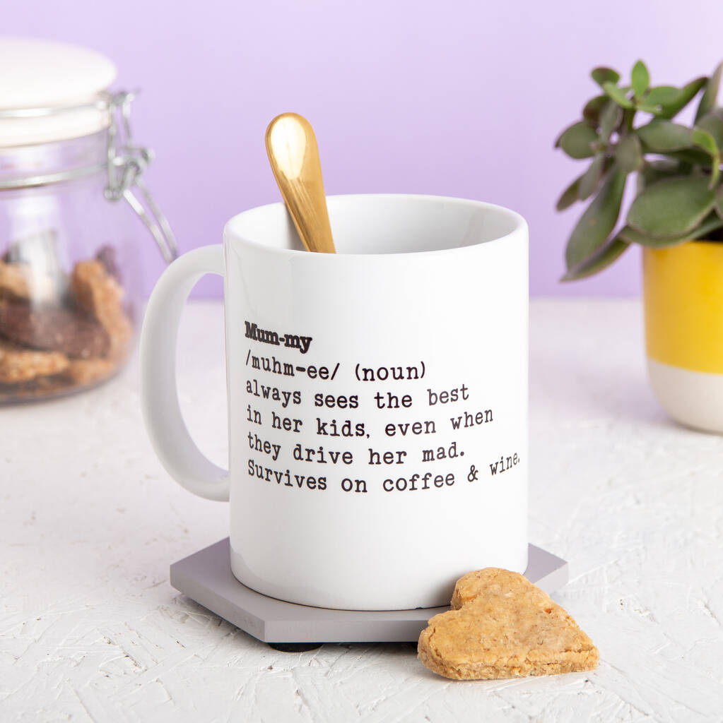 Personalised Mummy Definition Mug Gift By The Gifting Knot