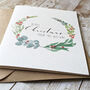Personalised Merry Christmas Wreath Card, thumbnail 2 of 2