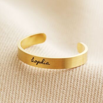 Personalised Engraved Stainless Steel Bar Ring, 3 of 8