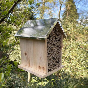 Bee House Nest With Metal Roof, 3 of 3