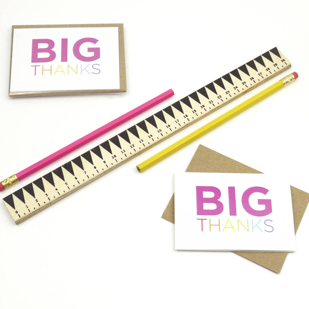 Mini Thank You Cards Pack Of Five By Poppy Lane