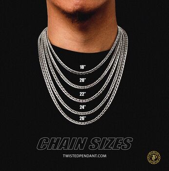 Gold Plated 4mm Miami Cuban Link 925 Sterling Silver Chain, 11 of 12