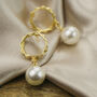 Hexagone Freshwater Single Pearl Dainty Drop Earrings, thumbnail 2 of 7