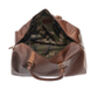Luxury Brown Colombian Leather Holdall Personlaised, thumbnail 9 of 11