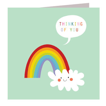 Rainbow Thinking Of You Card, 2 of 5