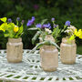 Set Of Four Glittering Gold Glass Decorative Jars, thumbnail 1 of 7