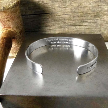 Handmade Men's Solid Silver Bracelet, 2 of 12
