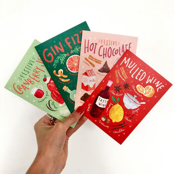 Festive Hot Chocolate Recipe Christmas Card, 3 of 3