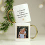 Personalised Photo Upload Gold Handled Mug, thumbnail 1 of 2