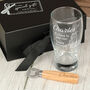 Personalised Golf Retirement Pint Glass And Gift Set, thumbnail 5 of 7