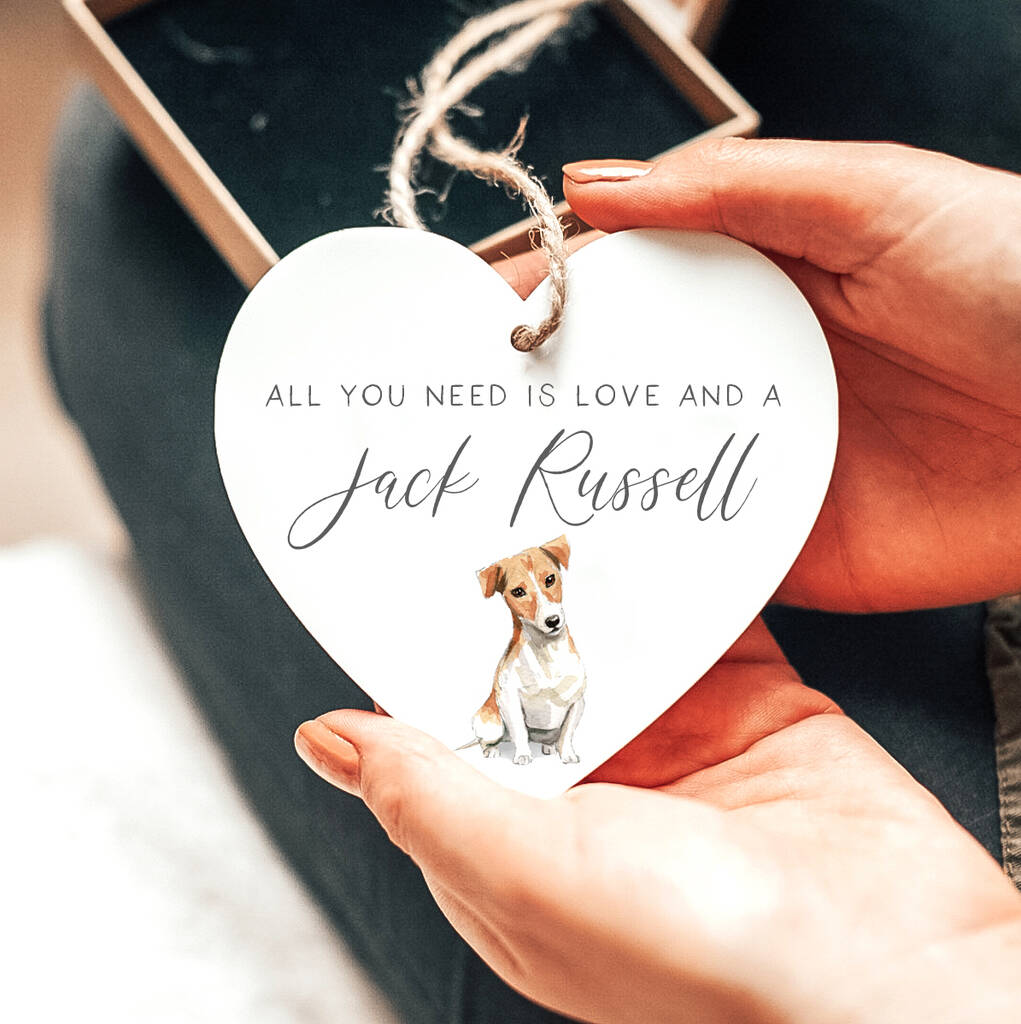 'Love And A Jack Russell' Dog Lover Gift