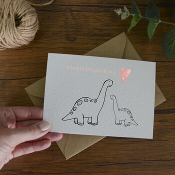 Dinosaur Happy Mother's Day Mummysaurus Card, 4 of 5