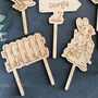 Personalised Bunny Rabbit Wooden Cake Topper Set, thumbnail 3 of 5