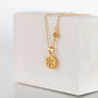 Gold Or Silver Plated Christmas Snowflake Necklace, thumbnail 2 of 7