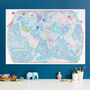 Outer Space Glow In The Dark Kids World Map, thumbnail 2 of 8