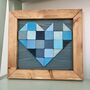 Heart Design Original Mosaic Wood Wall Art, thumbnail 7 of 7