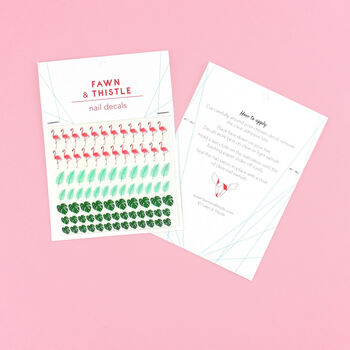 Tropical Flamingo Nail Art Letterbox Gift Kit, 5 of 5