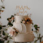 Wooden Cake Topper With A Name Initial Or Your Text, thumbnail 6 of 9