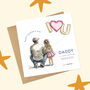 Daddy's Princess Pink Heart Balloon Father's Day Card, thumbnail 5 of 5